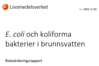 E. coli and coliform bacteria in well water Risk assessment report