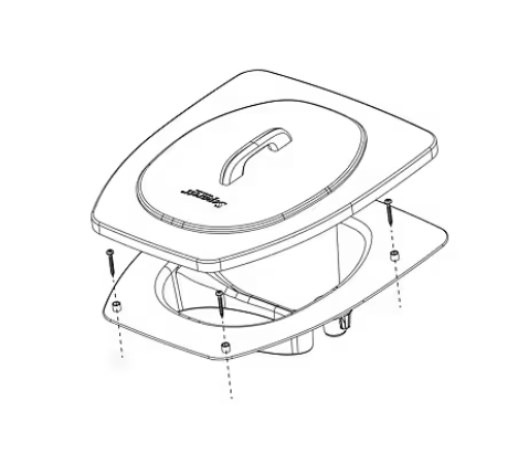Separett dry toilet with wooden seat gray - Image 3