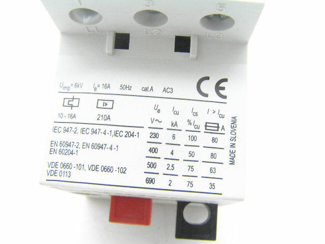 Condor Motorskyddsbrytare 10,0 - 16,0A, 230v/400V - Image 2