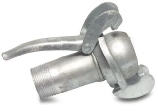 Kardankoppling Bauer hane utvändig gänga 89 mm x 3"