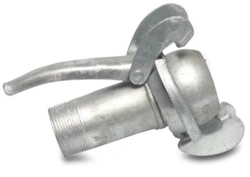 Kardankoppling Bauer hane utvändig gänga 159 mm x 6"