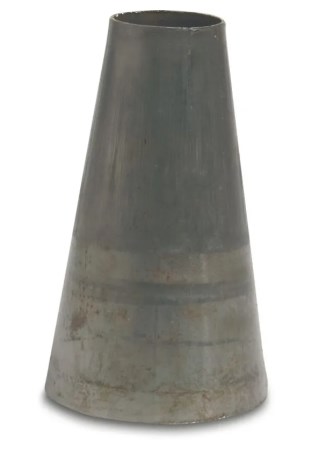 Reduktion stål 50 mm x 100 mm x 2 mm svetskoppling svart