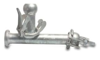 Bauer T-koppling stål galvaniserad 89 mm hona del Bauer x hane del Bauer x hane del Bauer type Bauer S21