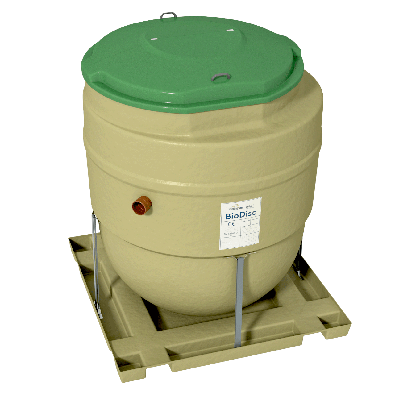 BioDisc BA med förankringsplatta, 1 hushåll