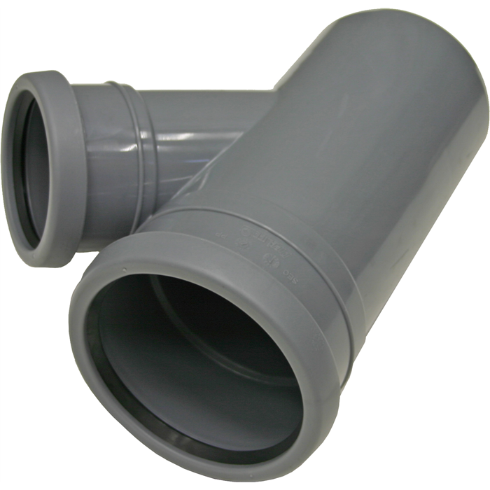 Branch pipe 110x75x45° 2 sleeve - Image 2