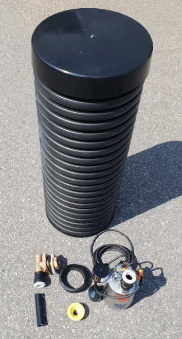 AC Pumpbrunn drän, dia 400mm, lyfthöjd 10m, 220l/m - Bild 2