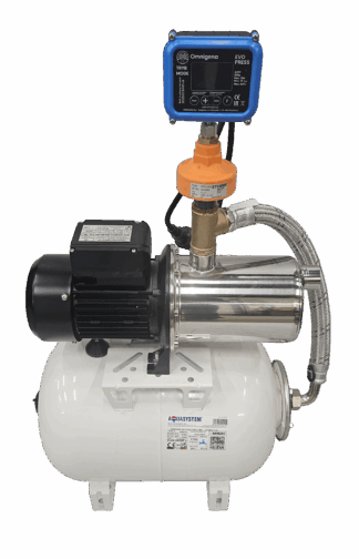 PUMPAUTOMAT SALTVATTEN MSP INOX PREMIUM 130, 100 L trycktank