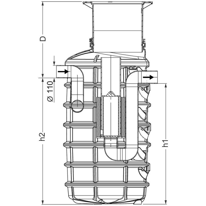 GPA NS 3 komplett oljeavskiljarpaket för lilla verkstaden