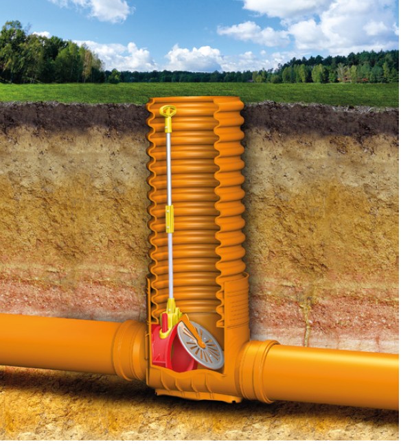 Backventilbrunn 200/400mm med hals & lock - Bild 7