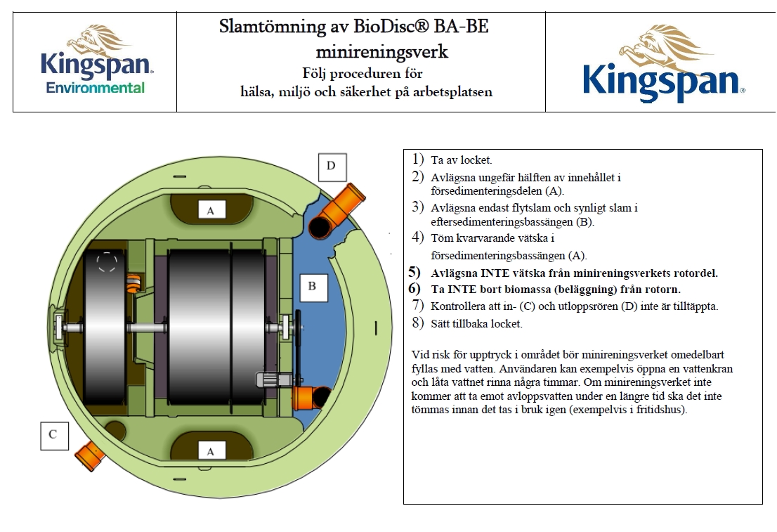 BioDisc BA med förankringsplatta, 1 hushåll - Bild 5