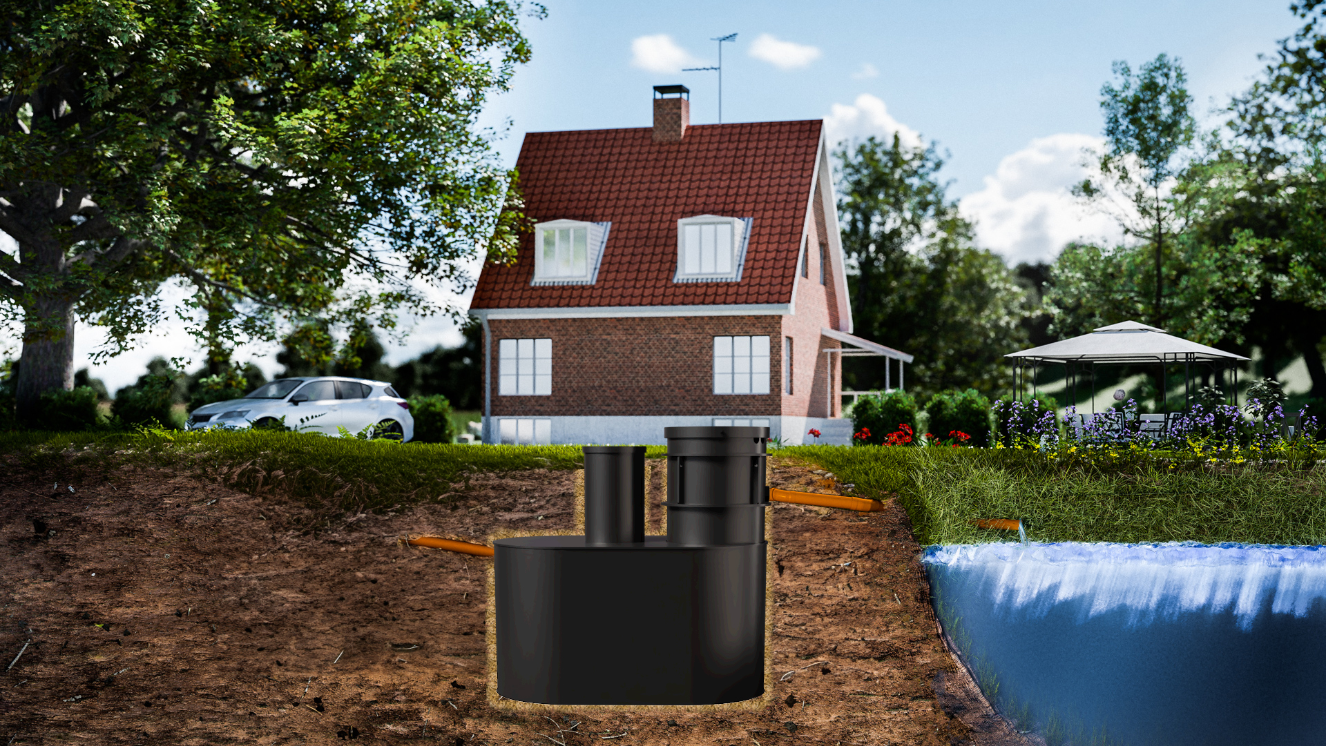 Biokube Pluto Kombi 5 PE för 1 hushåll - Bild 2