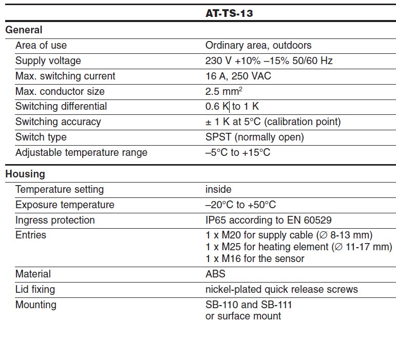 Raychem Thermostat AT-TS-13 - Image 3