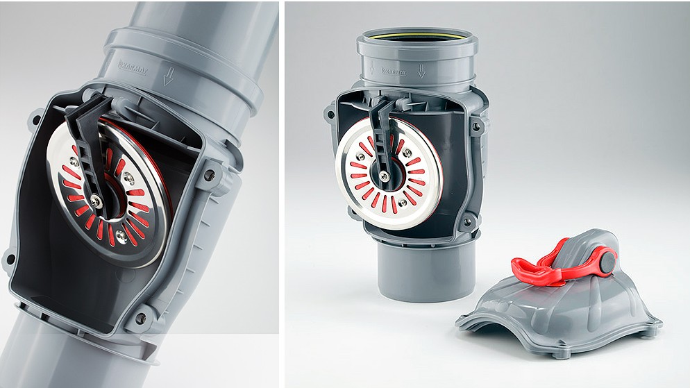 Backventil vertikalutförande 110mm - Bild 2