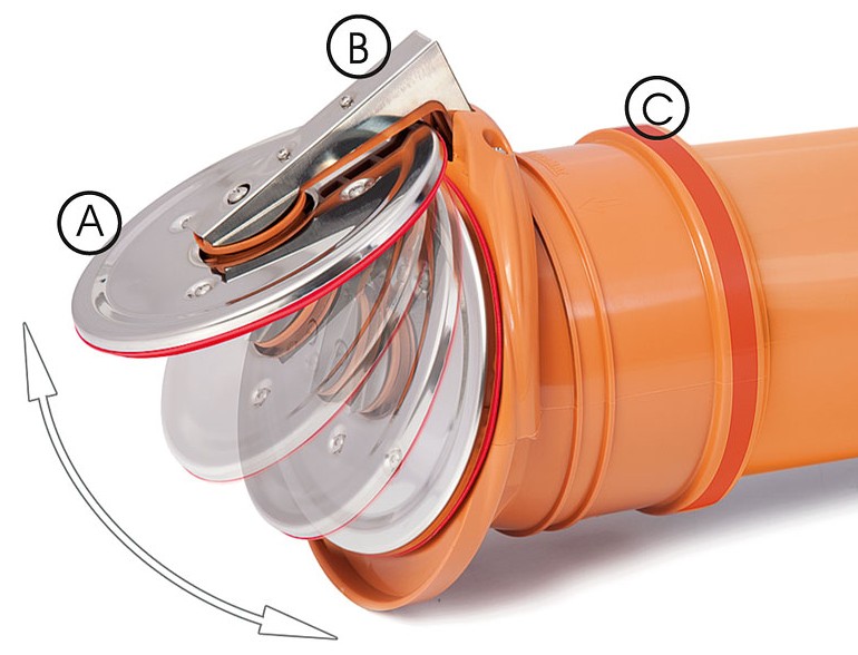 Backventil Luckventiler 200mm - Bild 3