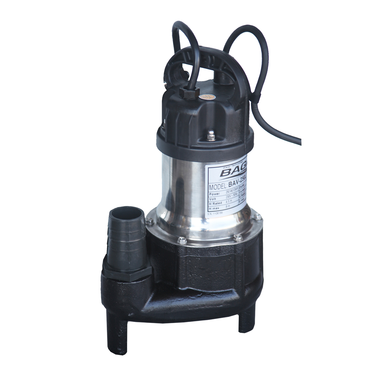 Baga Drän 60, dia 600mm, höjd 2500mm, flöde 200l/m, lyfthöjd 8m - Bild 4