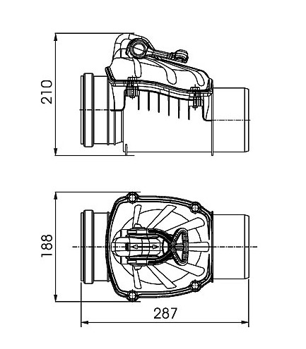 Backventil ZB-110mm - Bild 2