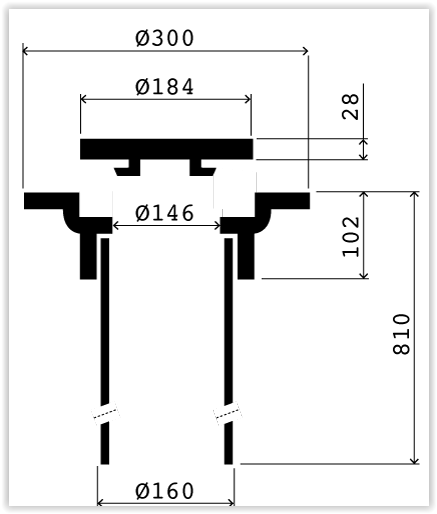 200/160 Rund Spolbrunn EVO Segjärn - Bild 2
