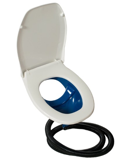SEPARETT DRY TOILET 501 WITH PLASTIC SEAT BLUE