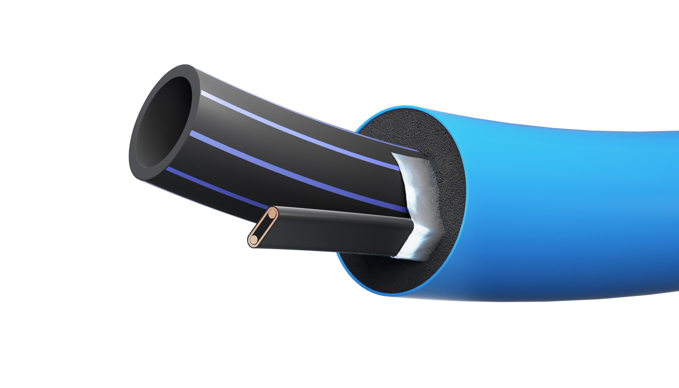 Polar tube 32mm with heating cable