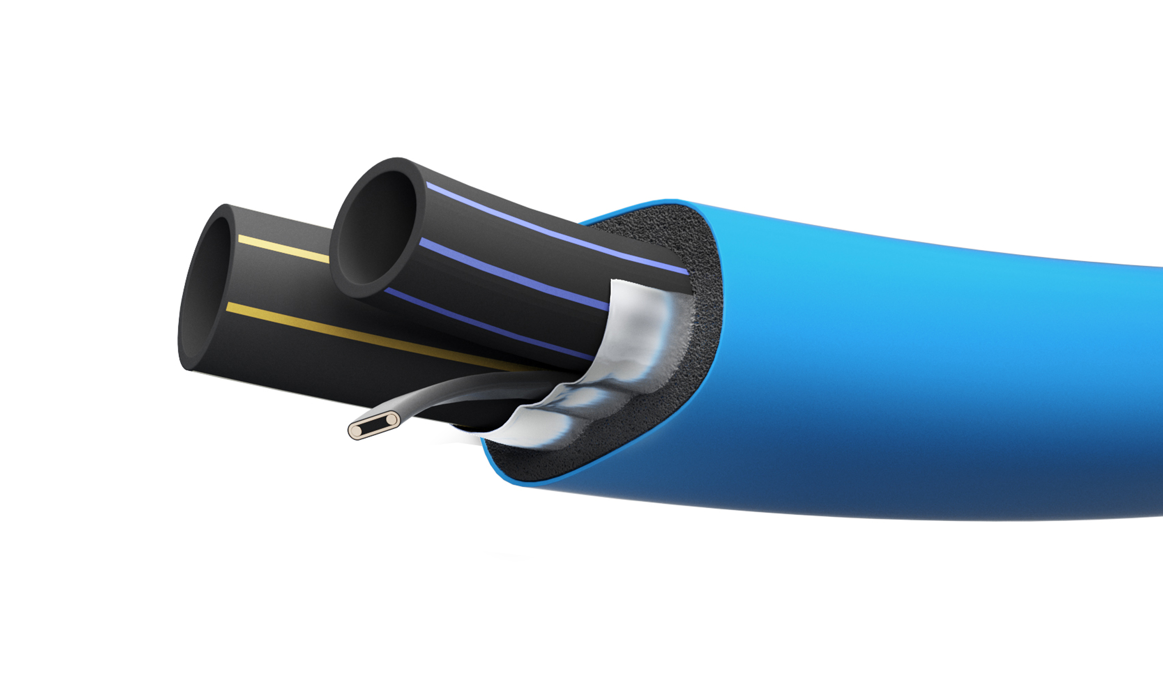 Polar tube double 25/50 with heating cable