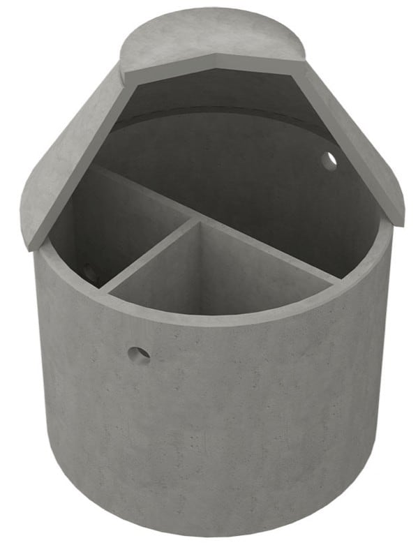 Tranåsbrunnen XL concrete sludge separator 16m³