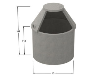 Tranåsbrunnen XL betong sluten tank 7,4 m³