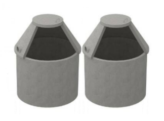 Tranåsbrunnen XL betong sluten tank 12,4 m³