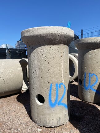 Outlet well sampling well concrete 2 inlets 1 outlet