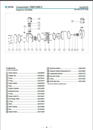 Jets Spolknapp CVS FD/VPC  (Gamla knappen)