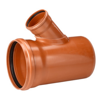 Ground branch pipe 250X110x45° PVC 2 sleeve