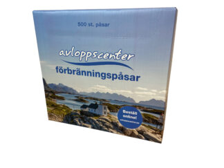 Avloppscenter förbränningspåsar 500st