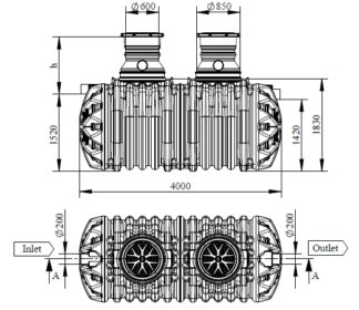 Sepko Oljeavskiljare 20 l/s, sandfång 2000 L