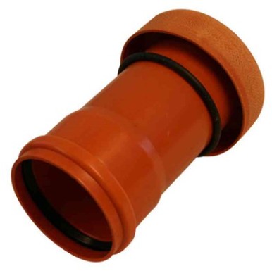 Transition pipe 110-100mm concrete sleeve to plain end PVC