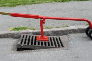 Liftplaq Spettmodell - Brunnslocksöppnare med hjul och magnetskydd