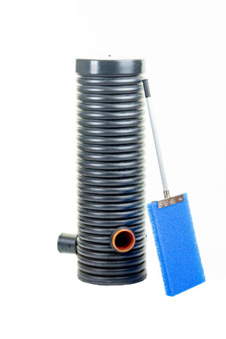 Fördelningsbrunn med slamstoppsfilter 2 utlopp