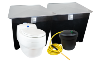 Separett villa package XL Roslagskomposten, Separett villa & ejector tank