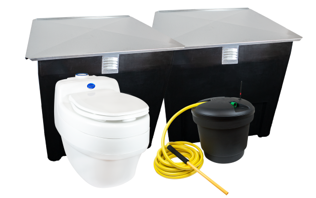 Separett villa package XL Roslagskomposten, Separett villa & ejector tank