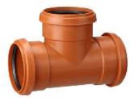 Ground branch pipe 110x110x90° 3 sleeve