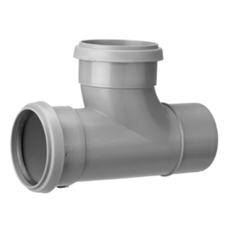 Branch pipe 110 x110x90° curved 2 sleeve