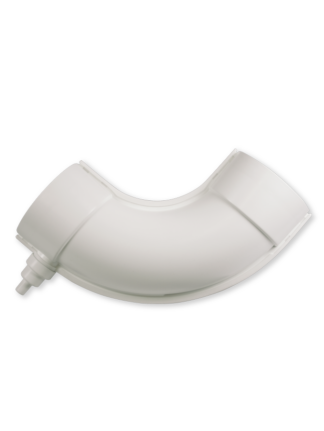 Long bend Separett 90° joint pipe, Ø110mm, combustion toilet