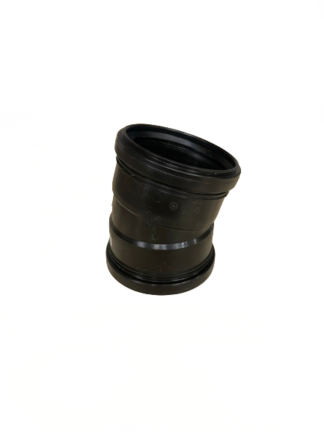 Ground bend 110×15° 2 sleeve black