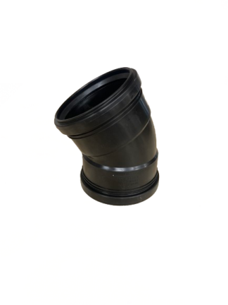 Ground bend 110x30° 2 sleeve Black