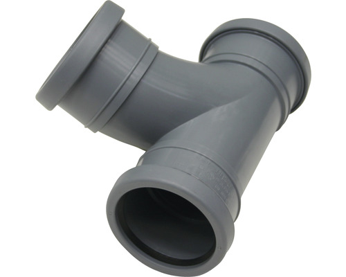 Branch pipe 110x110x90 curved 3 sleeve