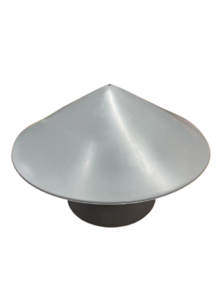 Ventilation hood 110 mm gray for sleeve end