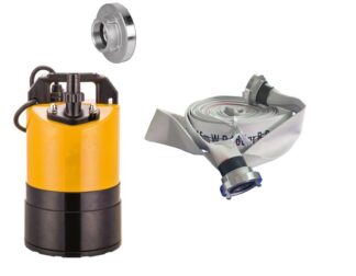 Översvämnings pump paket WQ ULTRA GO med 20 meter brandslang