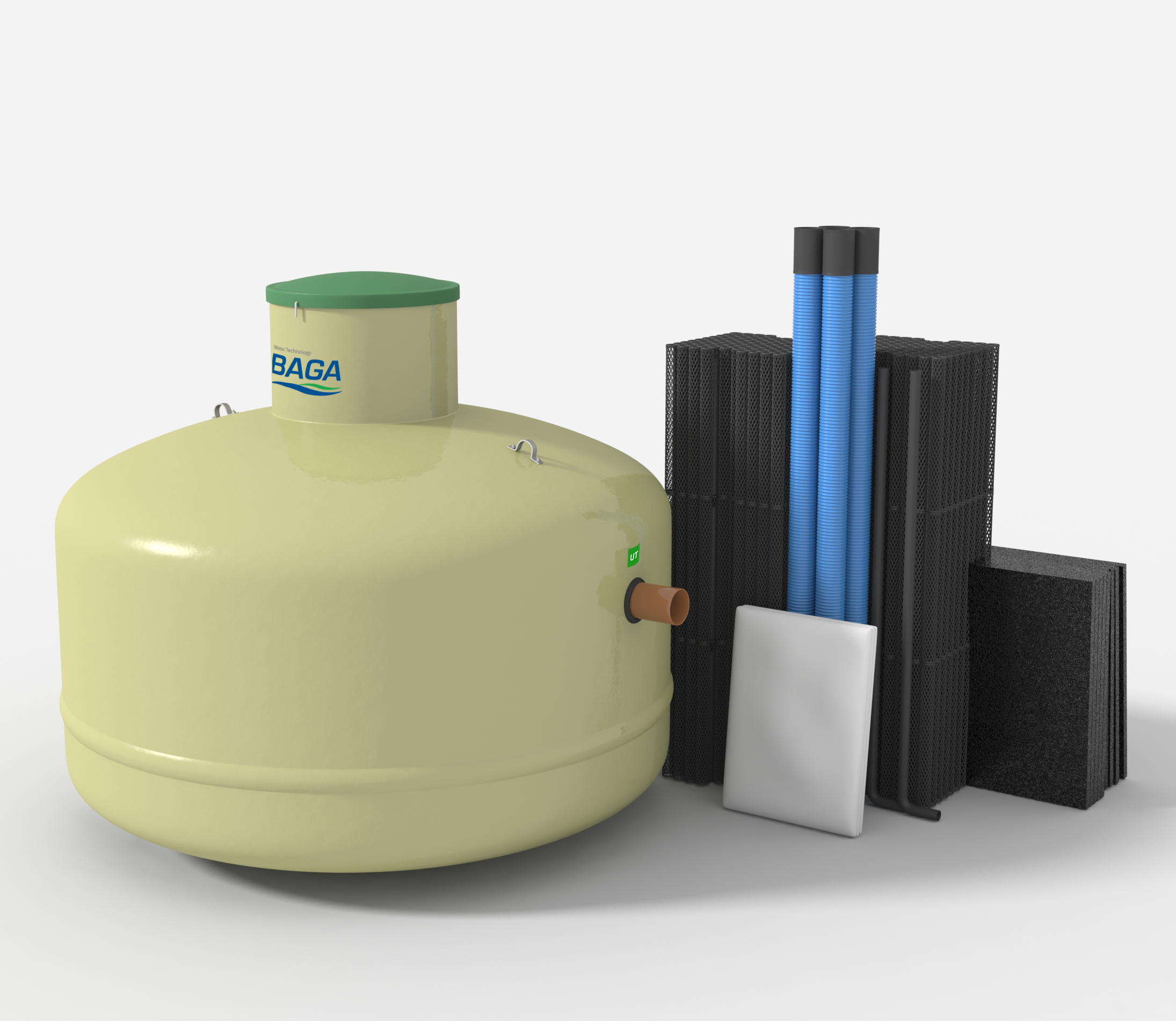 Baga Effektiv 2,2m³ paket biomoduler 16m2