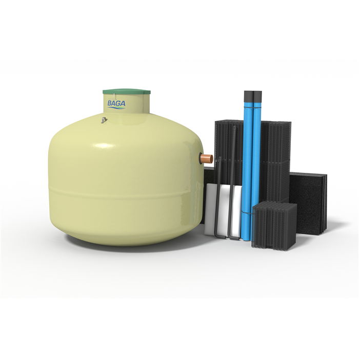 Baga Effektiv 3m³ paket biomoduler 16m2