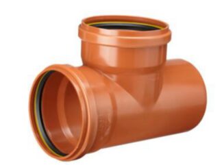 Ground branch pipe 110x110x90° 2 sleeve
