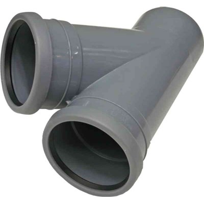 Branch pipe 75x75x45° 2 sleeve