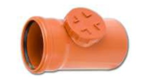 Ground cleaning pipe with cap 110mm